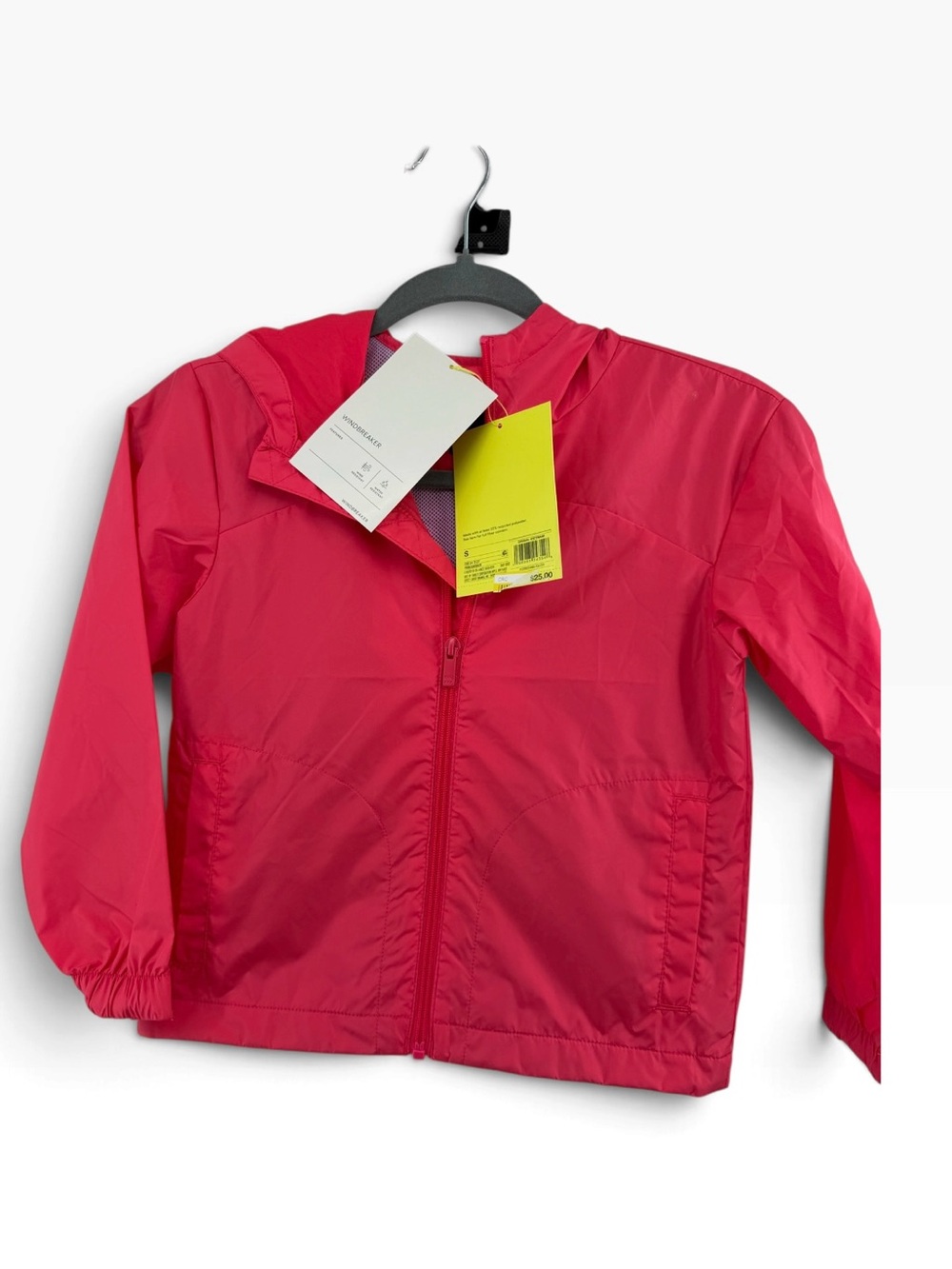Kids Pink Lightweight Windbreaker Jacket